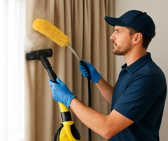 Trusted blind cleaning technician Matty Curtain Cleaning wulkuraka QLD