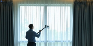 Commercial drapes cleaning service wulkuraka hotels offices